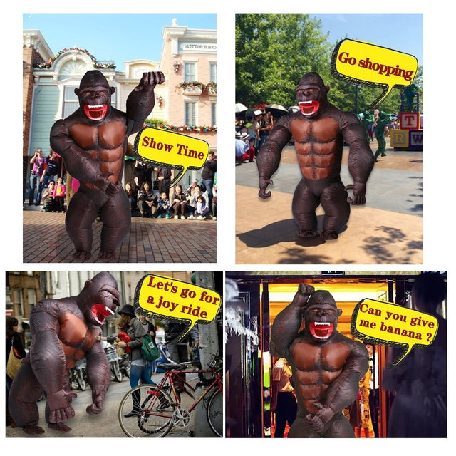 giant inflatable gorilla costume