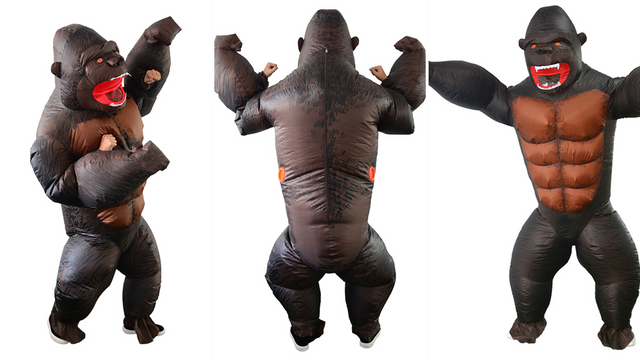 THE INFLATABLE GORILLA COSTUME TAKES THE SPOTLIGHT!