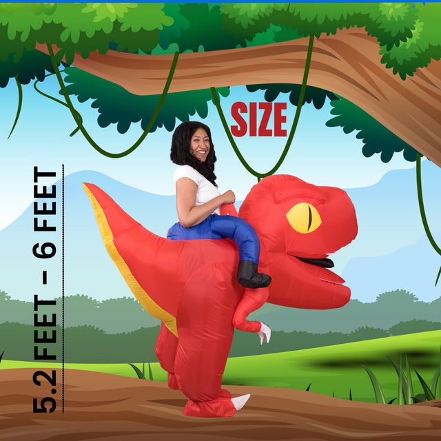 Giant Head Ride-on Dinosaur Inflatable Costume