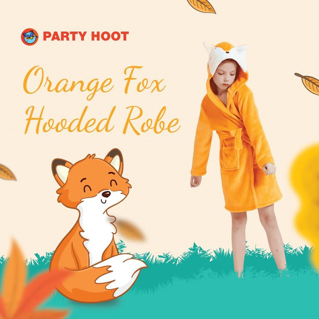 Kid Orange Fox Robe