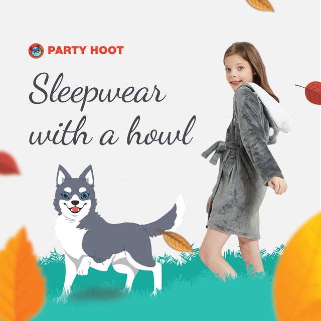 Kid Husky Dog Robe