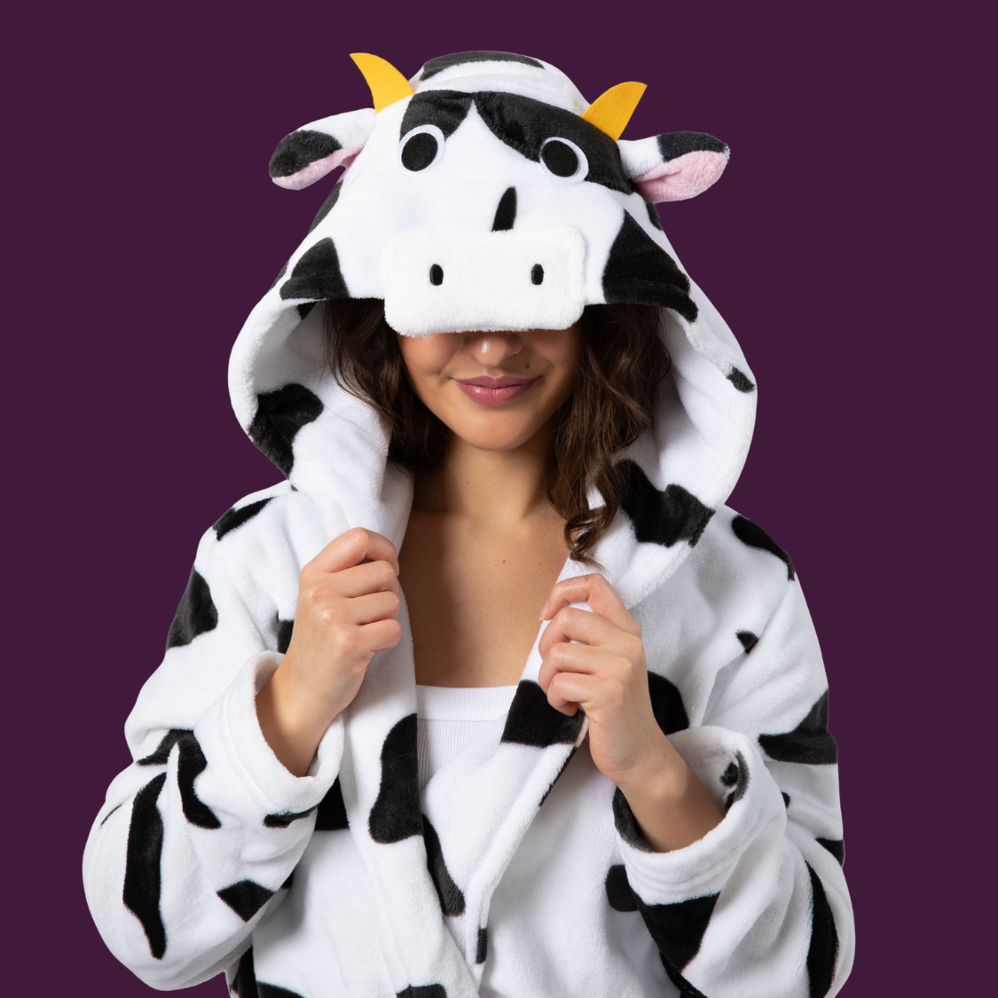 Adult Cow Hooded Robe