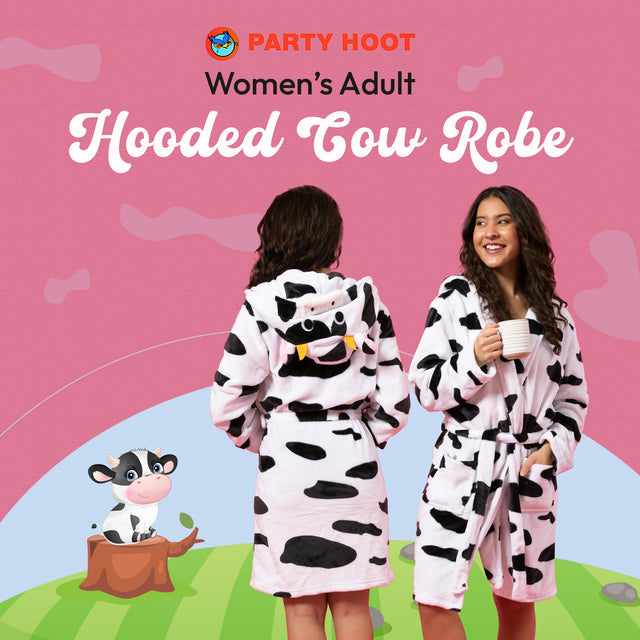 Hooded cow robe