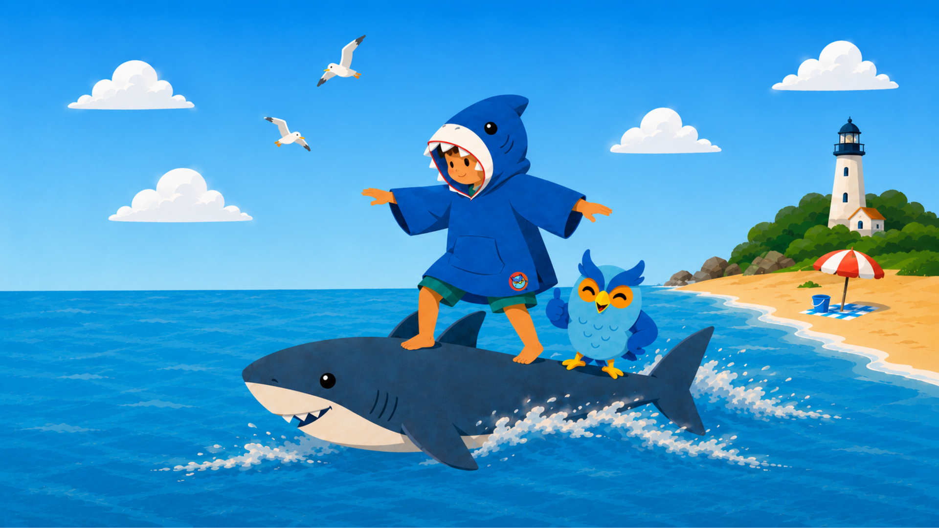 Captain Shark and Hoot