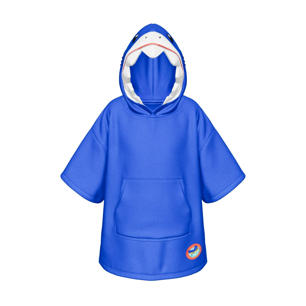 Kids Shark Hooded Towel Poncho