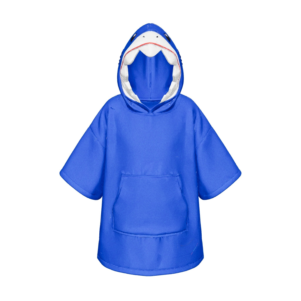 Kids Shark Hooded Towel Poncho